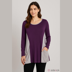 Purple Long Sleeve Women's Top